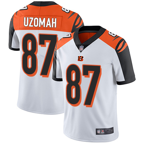 Nike Bengals #87 C.J. Uzomah White Men's Stitched NFL Vapor Untouchable Limited Jersey Nike Bengals #87 C.J. Uzomah White Men's Stitched NFL Vapor Untouchable Limited Jersey