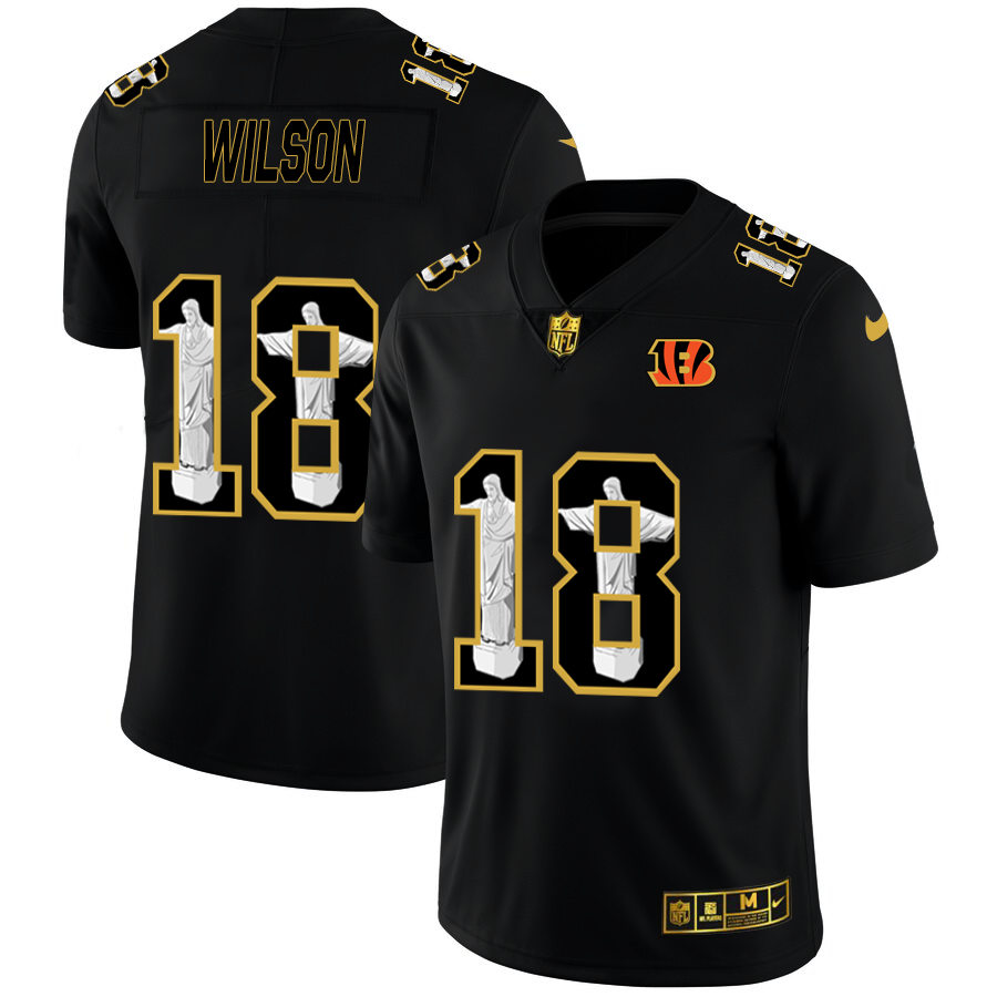 Cincinnati Bengals #18 A.J. Green Men's Nike Carbon Black Vapor Cristo Redentor Limited NFL Jersey Cincinnati Bengals #18 A.J. Green Men's Nike Carbon Black Vapor Cristo Redentor Limited NFL Jersey