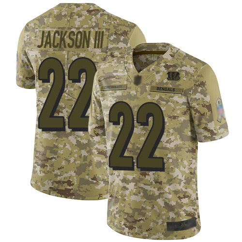 Nike Bengals #22 William Jackson III Camo Men's Stitched NFL Limited 2018 Salute To Service Jersey Nike Bengals #22 William Jackson III Camo Men's Stitched NFL Limited 2018 Salute To Service Jersey