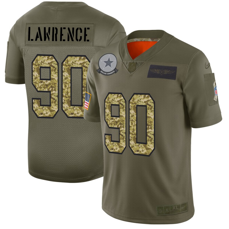 Dallas Cowboys #90 Demarcus Lawrence Men's Nike 2019 Olive Camo Salute To Service Limited NFL Jersey Dallas Cowboys #90 Demarcus Lawrence Men's Nike 2019 Olive Camo Salute To Service Limited NFL Jersey