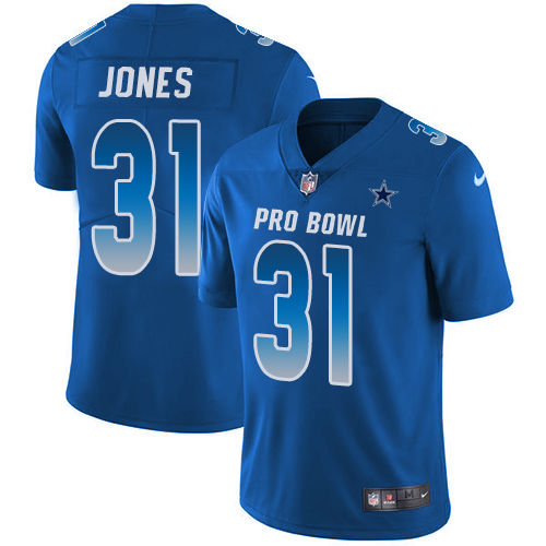 Nike Cowboys #31 Byron Jones Royal Men's Stitched NFL Limited NFC 2019 Pro Bowl Jersey Nike Cowboys #31 Byron Jones Royal Men's Stitched NFL Limited NFC 2019 Pro Bowl Jersey