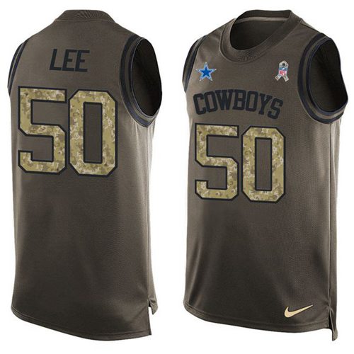 Nike Cowboys #50 Sean Lee Green Men's Stitched NFL Limited Salute To Service Tank Top Jersey Nike Cowboys #50 Sean Lee Green Men's Stitched NFL Limited Salute To Service Tank Top Jersey
