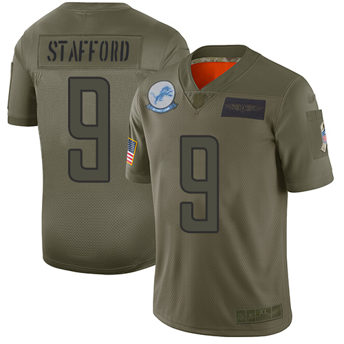 Nike Lions #9 Matthew Stafford Camo Men's Stitched NFL Limited 2019 Salute To Service Jersey Nike Lions #9 Matthew Stafford Camo Men's Stitched NFL Limited 2019 Salute To Service Jersey