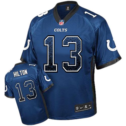 Nike Colts #13 T.Y. Hilton Royal Blue Team Color Men's Stitched NFL Elite Drift Fashion Jersey Nike Colts #13 T.Y. Hilton Royal Blue Team Color Men's Stitched NFL Elite Drift Fashion Jersey