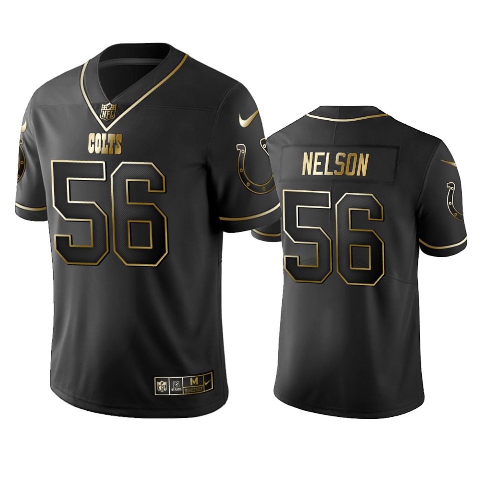Colts #56 Quenton Nelson Men's Stitched NFL Vapor Untouchable Limited Black Golden Jersey Colts #56 Quenton Nelson Men's Stitched NFL Vapor Untouchable Limited Black Golden Jersey