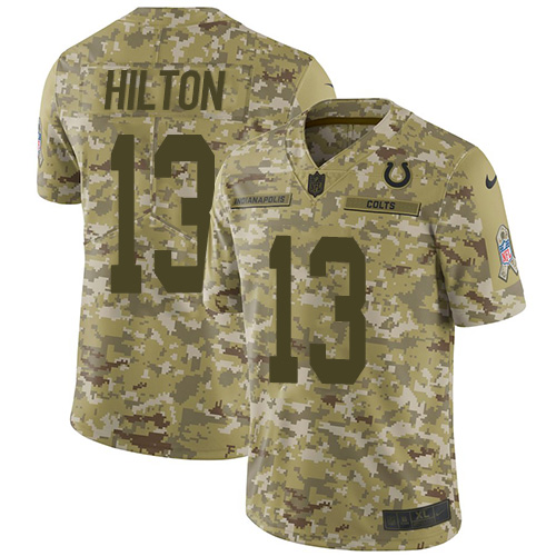 Nike Colts #13 T.Y. Hilton Camo Men's Stitched NFL Limited 2018 Salute To Service Jersey Nike Colts #13 T.Y. Hilton Camo Men's Stitched NFL Limited 2018 Salute To Service Jersey