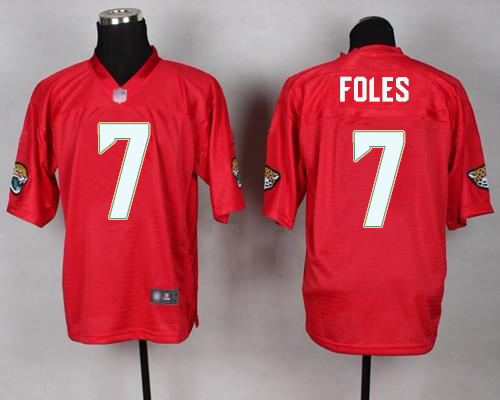 Nike Jaguars #7 Nick Foles Red Men's Stitched NFL Elite QB Practice Jersey Nike Jaguars #7 Nick Foles Red Men's Stitched NFL Elite QB Practice Jersey