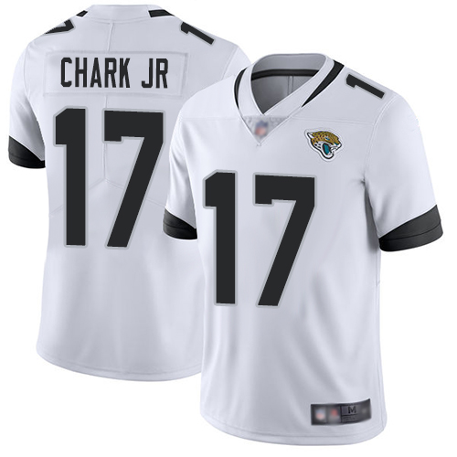 Nike Jaguars #17 DJ Chark Jr White Men's Stitched NFL Vapor Untouchable Limited Jersey Nike Jaguars #17 DJ Chark Jr White Men's Stitched NFL Vapor Untouchable Limited Jersey