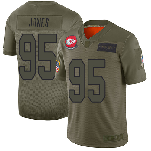 Nike Chiefs #95 Chris Jones Camo Men's Stitched NFL Limited 2019 Salute To Service Jersey Nike Chiefs #95 Chris Jones Camo Men's Stitched NFL Limited 2019 Salute To Service Jersey