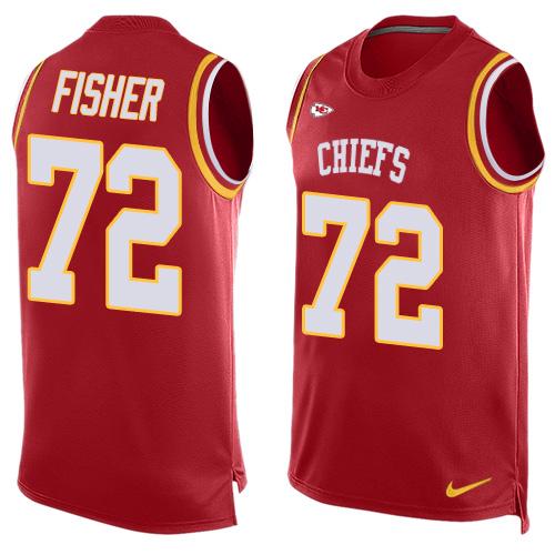 Nike Chiefs #72 Eric Fisher Red Team Color Men's Stitched NFL Limited Tank Top Jersey Nike Chiefs #72 Eric Fisher Red Team Color Men's Stitched NFL Limited Tank Top Jersey