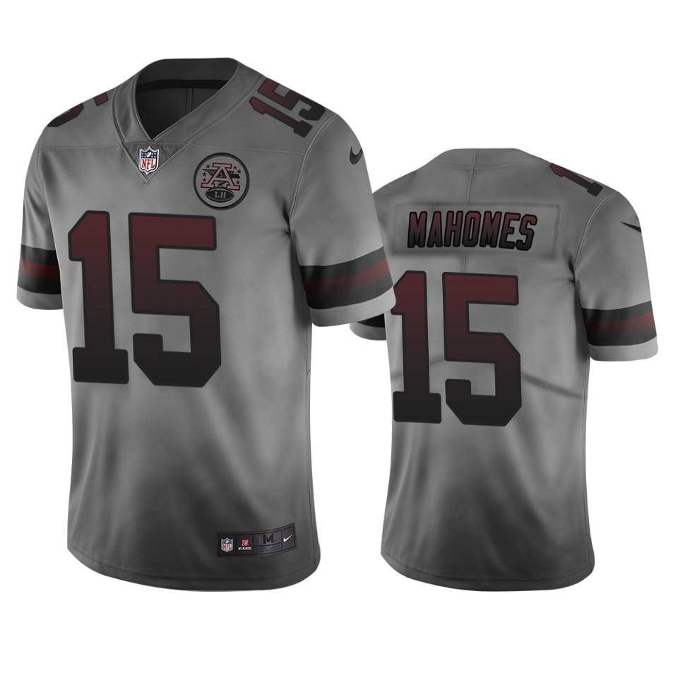 Kansas City Chiefs #15 Patrick Mahomes Smoky Men's Nike Vapor Limited City Edition NFL Jersey Kansas City Chiefs #15 Patrick Mahomes Smoky Men's Nike Vapor Limited City Edition NFL Jersey