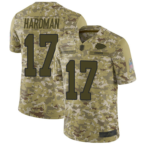Nike Chiefs #17 Mecole Hardman Camo Men's Stitched NFL Limited 2018 Salute To Service Jersey Nike Chiefs #17 Mecole Hardman Camo Men's Stitched NFL Limited 2018 Salute To Service Jersey