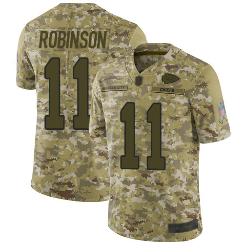 Nike Chiefs #11 Demarcus Robinson Camo Men's Stitched NFL Limited 2018 Salute To Service Jersey Nike Chiefs #11 Demarcus Robinson Camo Men's Stitched NFL Limited 2018 Salute To Service Jersey