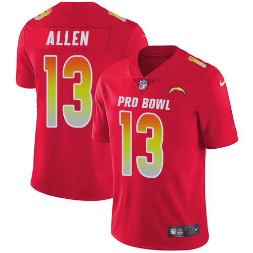 Nike Chargers #13 Keenan Allen Red Men's Stitched NFL Limited AFC 2019 Pro Bowl Jersey Nike Chargers #13 Keenan Allen Red Men's Stitched NFL Limited AFC 2019 Pro Bowl Jersey