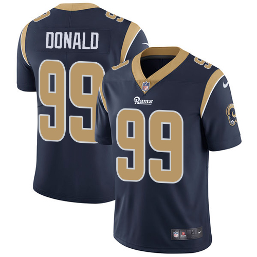 Nike Rams #99 Aaron Donald Navy Blue Team Color Men's Stitched NFL Vapor Untouchable Limited Jersey Nike Rams #99 Aaron Donald Navy Blue Team Color Men's Stitched NFL Vapor Untouchable Limited Jersey