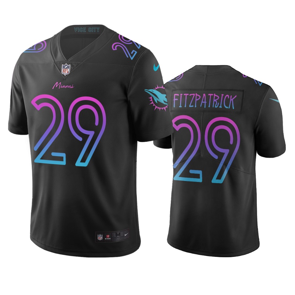 Miami Dolphins #29 Minkah Fitzpatrick Black Vapor Limited City Edition NFL Jersey Miami Dolphins #29 Minkah Fitzpatrick Black Vapor Limited City Edition NFL Jersey