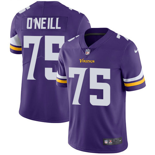 Nike Vikings #75 Brian O'Neill Purple Team Color Men's Stitched NFL Vapor Untouchable Limited Jersey Nike Vikings #75 Brian O'Neill Purple Team Color Men's Stitched NFL Vapor Untouchable Limited Jersey