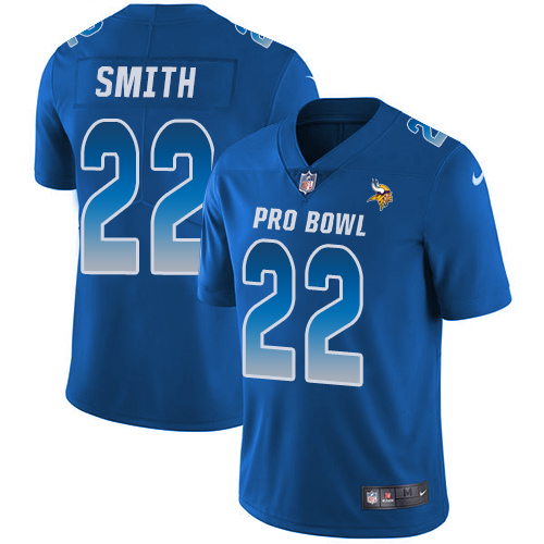 Nike Vikings #22 Harrison Smith Royal Men's Stitched NFL Limited NFC 2018 Pro Bowl Jersey Nike Vikings #22 Harrison Smith Royal Men's Stitched NFL Limited NFC 2018 Pro Bowl Jersey