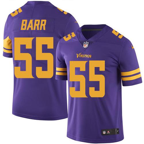 Nike Vikings #55 Anthony Barr Purple Men's Stitched NFL Limited Rush Jersey Nike Vikings #55 Anthony Barr Purple Men's Stitched NFL Limited Rush Jersey