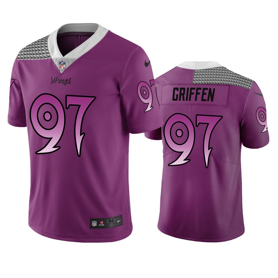 Minnesota Vikings #97 Everson Griffen Purple Vapor Limited City Edition NFL Jersey Minnesota Vikings #97 Everson Griffen Purple Vapor Limited City Edition NFL Jersey