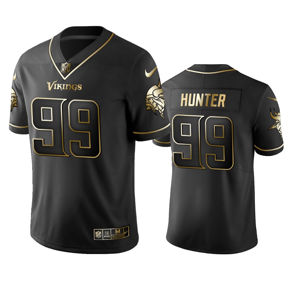 Vikings #99 Danielle Hunter Men's Stitched NFL Vapor Untouchable Limited Black Golden Jersey Vikings #99 Danielle Hunter Men's Stitched NFL Vapor Untouchable Limited Black Golden Jersey