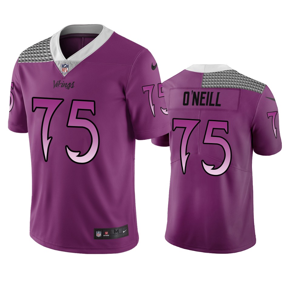 Minnesota Vikings #75 Brian O'Neill Purple Vapor Limited City Edition NFL Jersey Minnesota Vikings #75 Brian O'Neill Purple Vapor Limited City Edition NFL Jersey