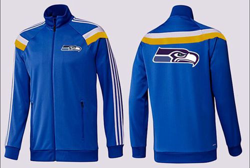 NFL Seattle Seahawks Team Logo Jacket Blue_2 NFL Seattle Seahawks Team Logo Jacket Blue_2