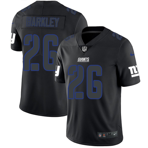 Nike Giants #26 Saquon Barkley Black Men's Stitched NFL Limited Rush Impact Jersey Nike Giants #26 Saquon Barkley Black Men's Stitched NFL Limited Rush Impact Jersey
