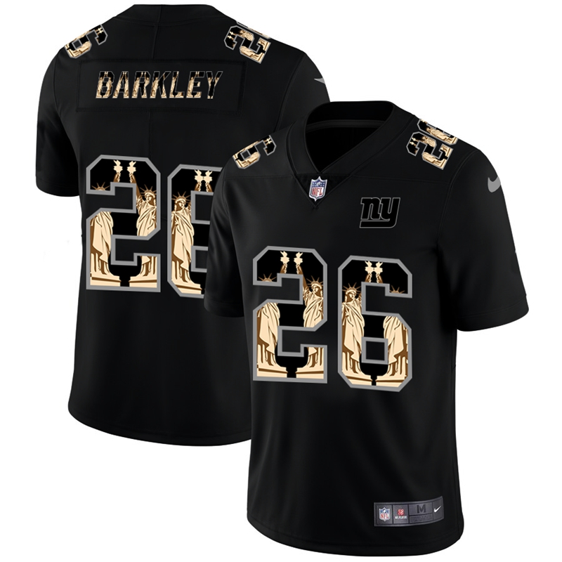 New York Giants #26 Saquon Barkley Carbon Black Vapor Statue Of Liberty Limited NFL Jersey New York Giants #26 Saquon Barkley Carbon Black Vapor Statue Of Liberty Limited NFL Jersey