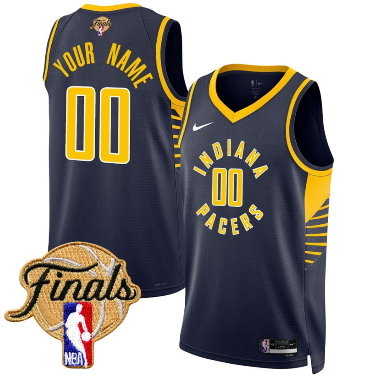 Men's Indiana Pacers Active Player Custom Navy 2025 Finals Icon Edition Stitched Basketball Jersey Men's Indiana Pacers Active Player Custom Navy 2025 Finals Icon Edition Stitched Basketball Jersey