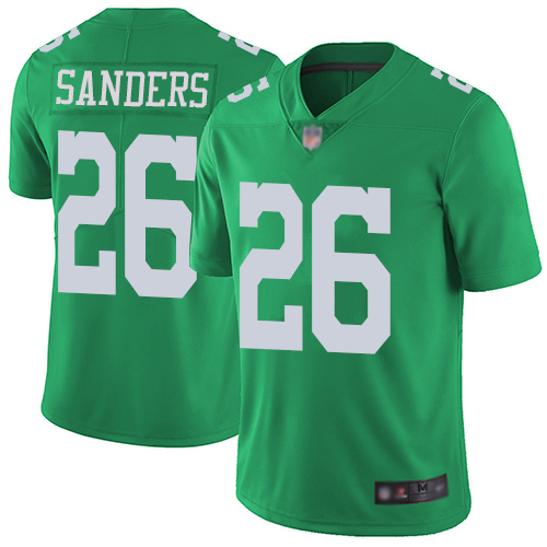 Nike Eagles #26 Miles Sanders Green Men's Stitched NFL Limited Rush Jersey Nike Eagles #26 Miles Sanders Green Men's Stitched NFL Limited Rush Jersey