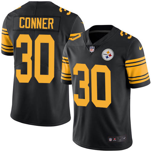 Nike Steelers #30 James Conner Black Men's Stitched NFL Limited Rush Jersey Nike Steelers #30 James Conner Black Men's Stitched NFL Limited Rush Jersey