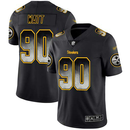 Nike Steelers #90 T. J. Watt Black Men's Stitched NFL Vapor Untouchable Limited Smoke Fashion Jersey Nike Steelers #90 T. J. Watt Black Men's Stitched NFL Vapor Untouchable Limited Smoke Fashion Jersey