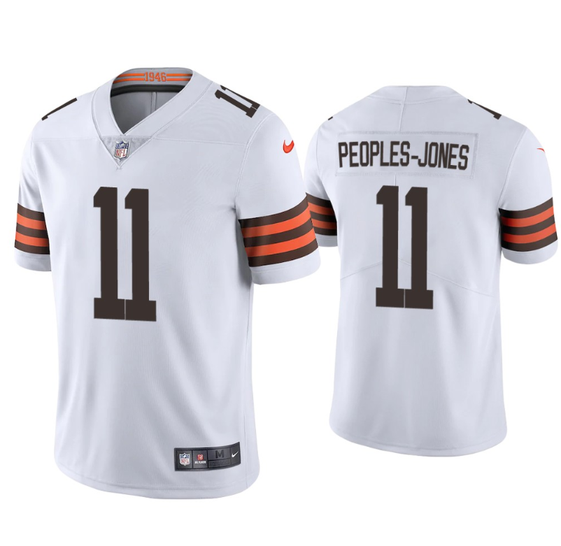 Men's Cleveland Browns #11 Donovan Peoples-Jones 2021 Draft White NFL Vapor Untouchable Limited Stitched Jersey