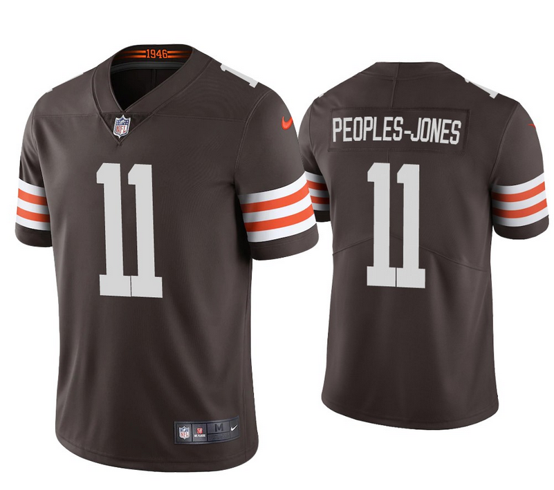 Men's Cleveland Browns  #11 Donovan Peoples-Jones Brown Vapor Untouchable Limited Stitched Jersey