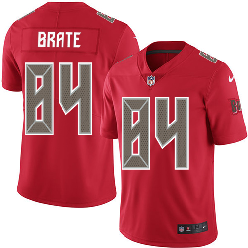 Nike Buccaneers #84 Cameron Brate Red Men's Stitched NFL Limited Rush Jersey Nike Buccaneers #84 Cameron Brate Red Men's Stitched NFL Limited Rush Jersey