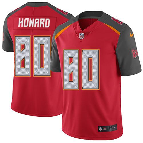 Nike Buccaneers #80 O. J. Howard Red Team Color Men's Stitched NFL Vapor Untouchable Limited Jersey Nike Buccaneers #80 O. J. Howard Red Team Color Men's Stitched NFL Vapor Untouchable Limited Jersey