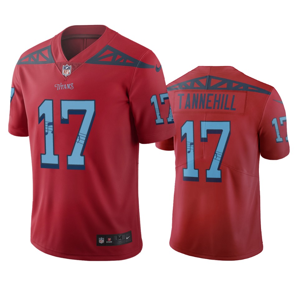 Tennessee Titans #17 Ryan Tannehill Red Vapor Limited City Edition NFL Jersey Tennessee Titans #17 Ryan Tannehill Red Vapor Limited City Edition NFL Jersey