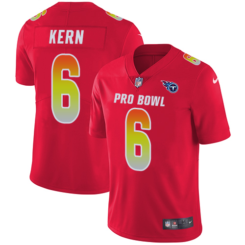 Nike Titans #6 Brett Kern Red Men's Stitched NFL Limited AFC 2019 Pro Bowl Jersey Nike Titans #6 Brett Kern Red Men's Stitched NFL Limited AFC 2019 Pro Bowl Jersey