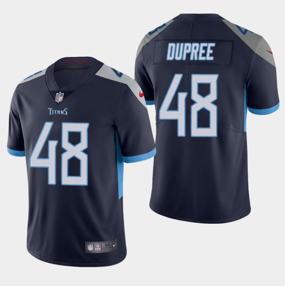 Men's Tennessee Titans #48 Bud Dupree Navy Vapor Untouchable NFL Stitched Jersey Men's Tennessee Titans #48 Bud Dupree Navy Vapor Untouchable NFL Stitched Jersey