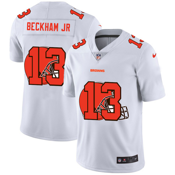 Men's Cleveland Browns #13 Odell Beckham Jr. White NFL Stitched Jersey Men's Cleveland Browns #13 Odell Beckham Jr. White NFL Stitched Jersey