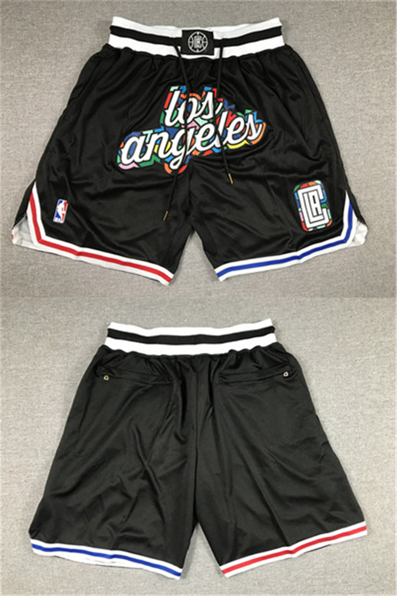 Men's Los Angeles Clippers 2022/23 Black City Edition Shorts (Run Small) Men's Los Angeles Clippers 2022/23 Black City Edition Shorts (Run Small)