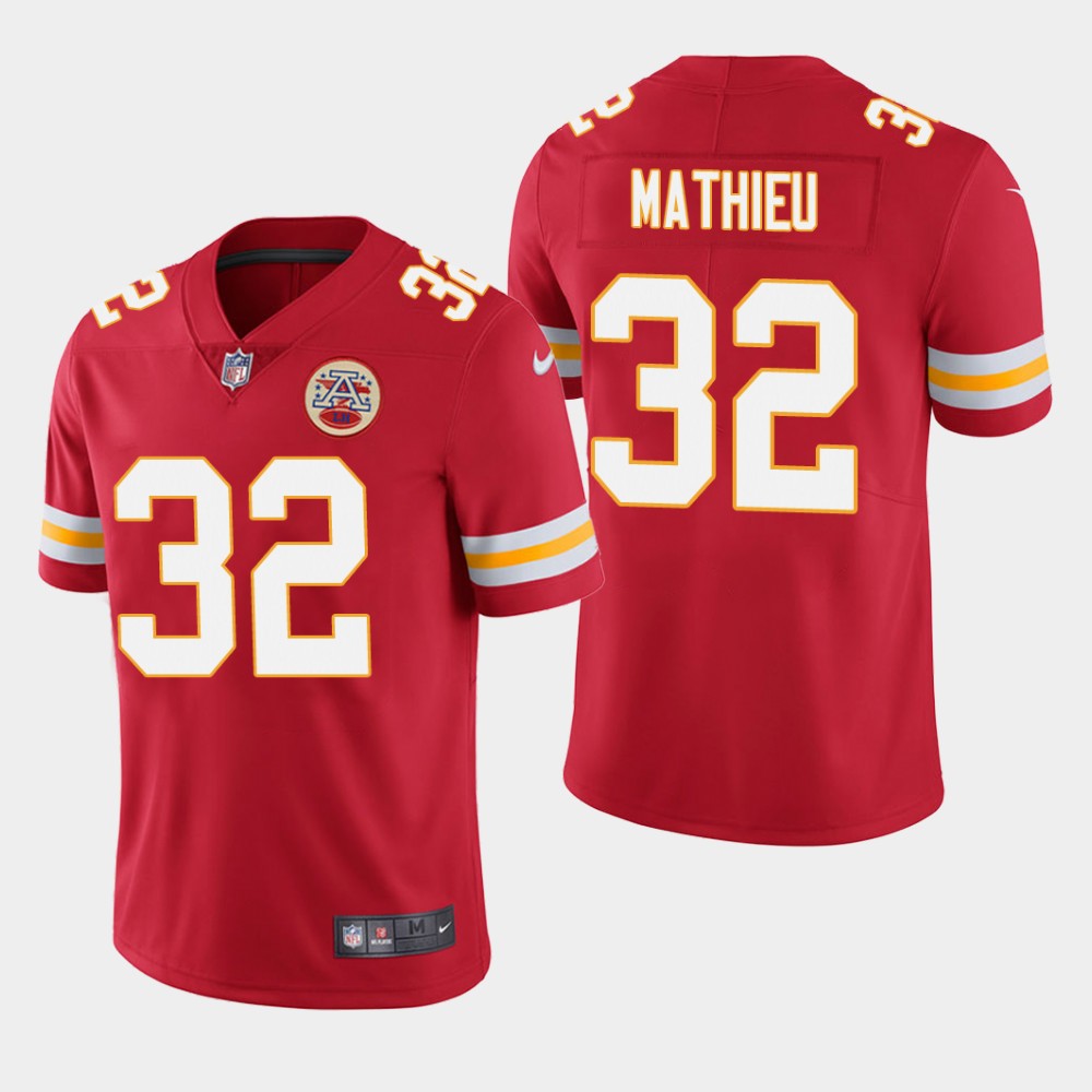 Men's Kansas City Chiefs #32 Tyrann Mathieu Red Vapor Untouchable Limited Stitched NFL Jersey Men's Kansas City Chiefs #32 Tyrann Mathieu Red Vapor Untouchable Limited Stitched NFL Jersey