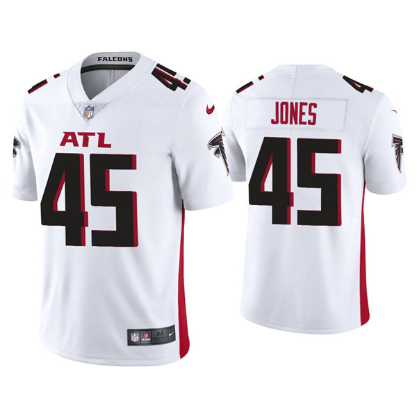 Men's Atlanta Falcons #45 Deion Jones 2020 White Vapor Untouchable Limited Stitched NFL Jersey Men's Atlanta Falcons #45 Deion Jones 2020 White Vapor Untouchable Limited Stitched NFL Jersey