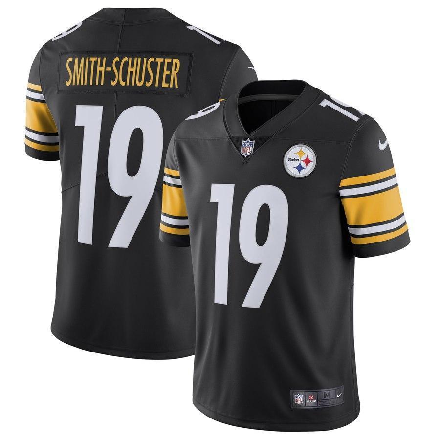 Men's Pittsburgh Steelers #19 JuJu Smith-Schuster Black Vapor Untouchable Limited Stitched NFL Jersey Men's Pittsburgh Steelers #19 JuJu Smith-Schuster Black Vapor Untouchable Limited Stitched NFL Jersey