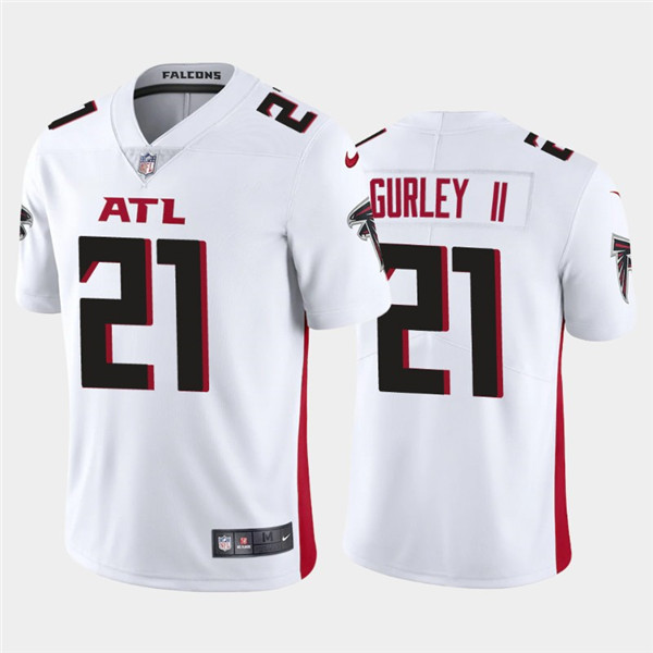 Men's Atlanta Falcons #21 Todd Gurley II 2020 White Vapor Untouchable Limited Stitched NFL Jersey Men's Atlanta Falcons #21 Todd Gurley II 2020 White Vapor Untouchable Limited Stitched NFL Jersey