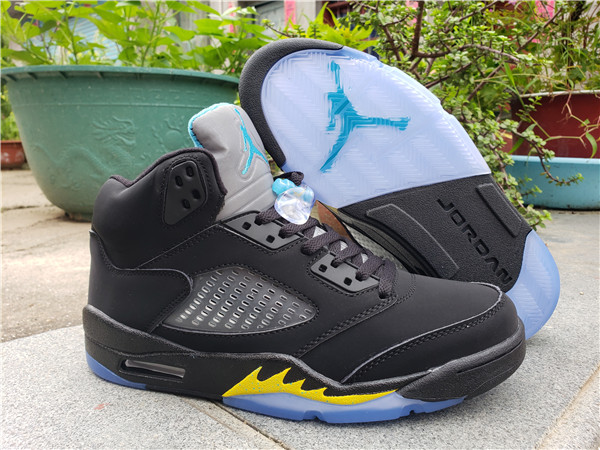 Men's Running Weapon Air Jordan 5 Black Shoes 060 Men's Running Weapon Air Jordan 5 Black Shoes 060