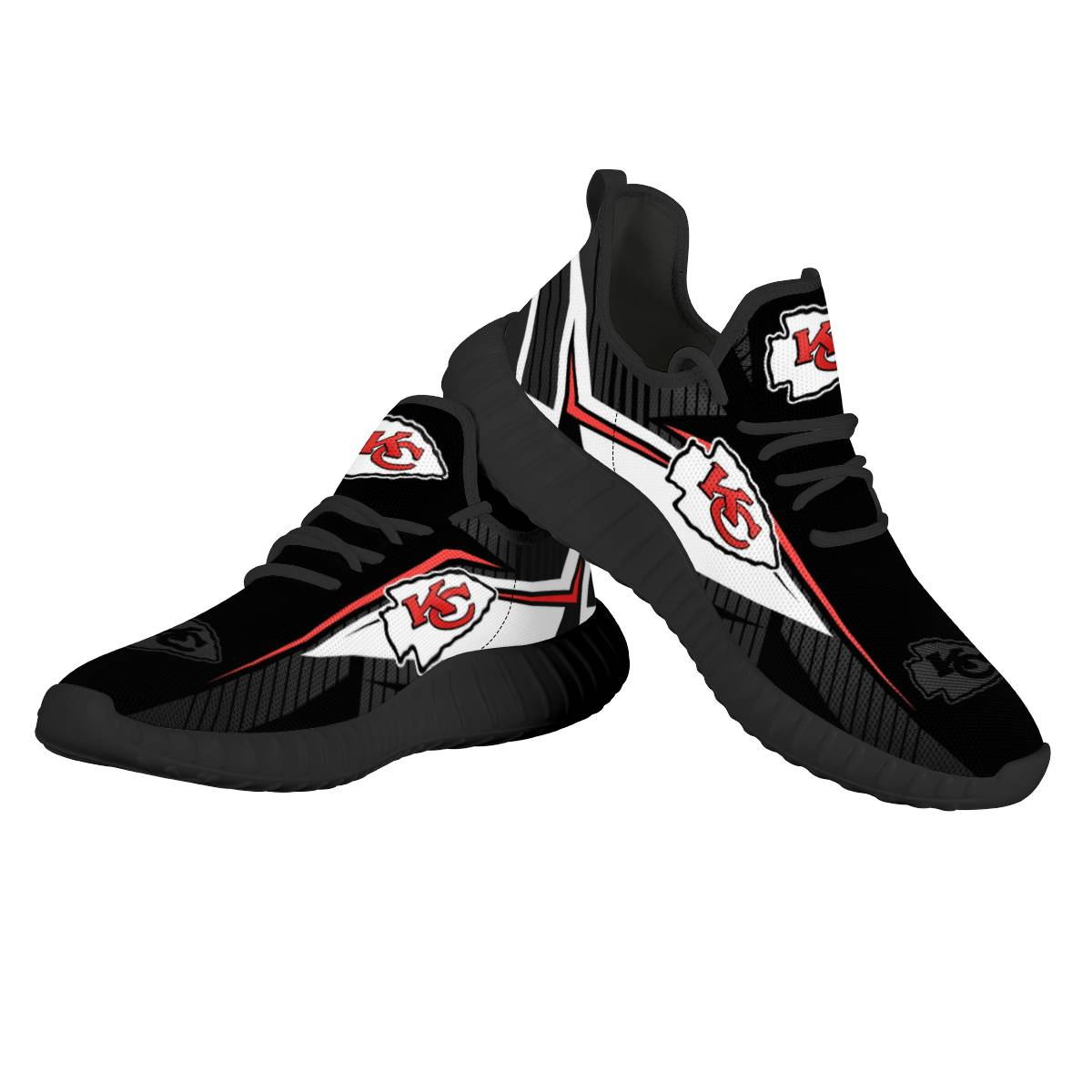 Women's Kansas City Chiefs Mesh Knit Sneakers/Shoes 009