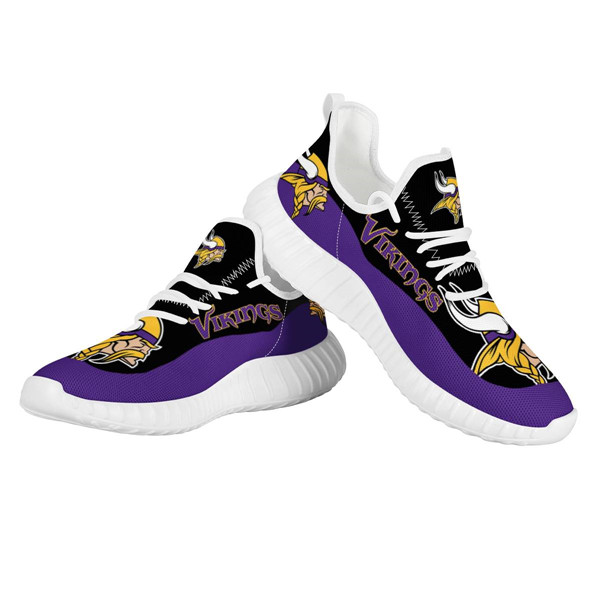 Women's Minnesota Vikings Mesh Knit Sneakers/Shoes 003 Women's Minnesota Vikings Mesh Knit Sneakers/Shoes 003