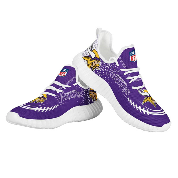 Men's Minnesota Vikings Mesh Knit Sneakers/Shoes 008